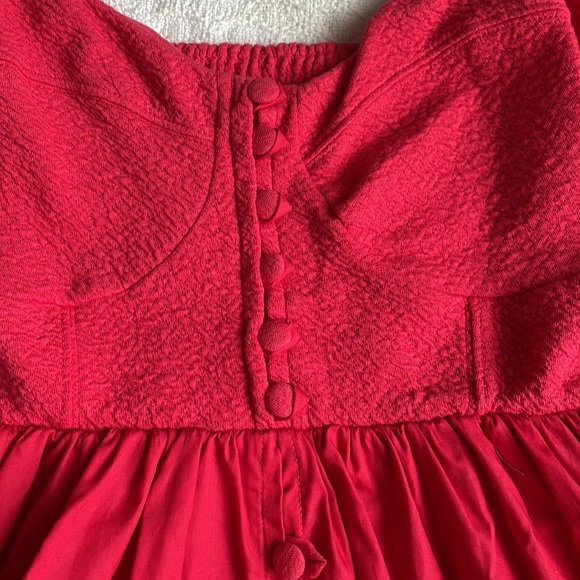 Maeve Puff-Sleeved Sweetheart Mini Dress - Picture 2 of 10